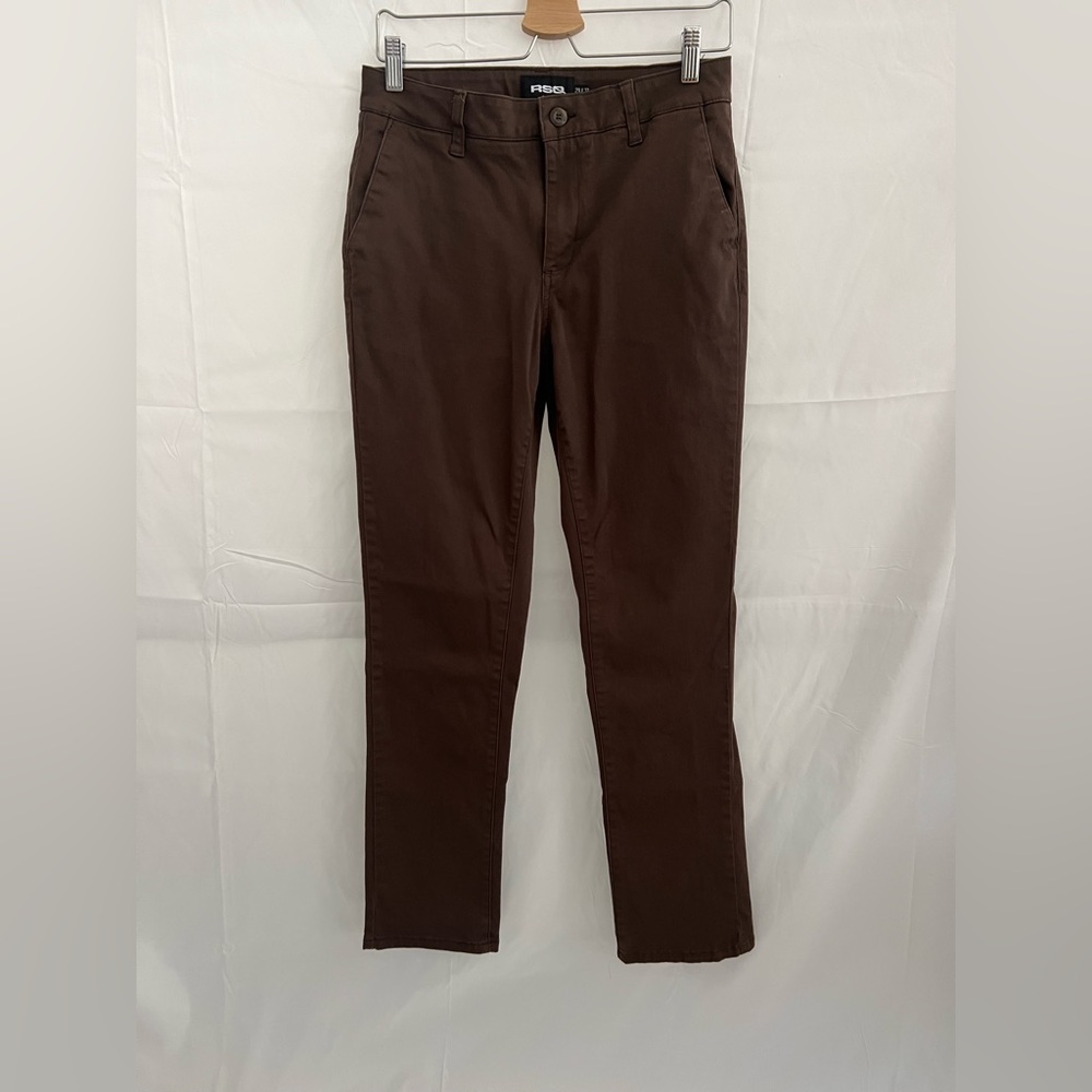 RSQ Slim Straight Chino Pants Brown 29x32